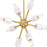 Designers Fountain Star Dust 8 Light Pendant, Brushed Gold