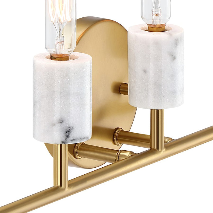 Designers Fountain Star Dust 5 Light Vanity, Brushed Gold