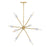 Designers Fountain Star Dust 8 Light Chandelier, Brushed Gold