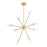 Designers Fountain Star Dust 8 Light Chandelier, Brushed Gold