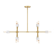Designers Fountain Star Dust 10 Light Island Pendant, Brushed Gold - D304C-IS-BG