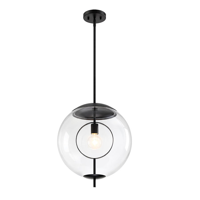 Designers Fountain Celeste 1 Light Pendant, Black/Clear - D305M-15P-MB