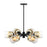 Designers Fountain Gatsby 6 Light Chandelier, Black/Gold Ombre