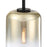 Designers Fountain Gatsby 1 Light Pendant, Matte Black/Gold Ombre