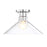 Designers Fountain Leena 1 Light Semi Flush Mount, Nickle/Clear - D307M-SF-PN