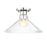 Designers Fountain Leena 1 Light Semi Flush Mount, Nickle/Clear