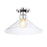 Designers Fountain Leena 1 Light Semi Flush Mount, Nickle/Clear