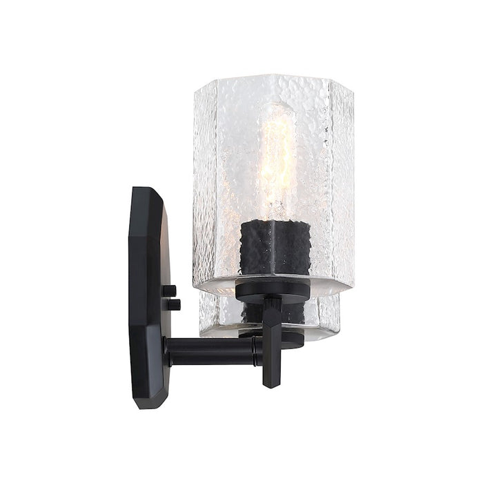 Designers Fountain Haven 2 Light Vanity, Black/Clear Rippled