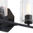 Designers Fountain Haven 2 Light Vanity, Black/Clear Rippled