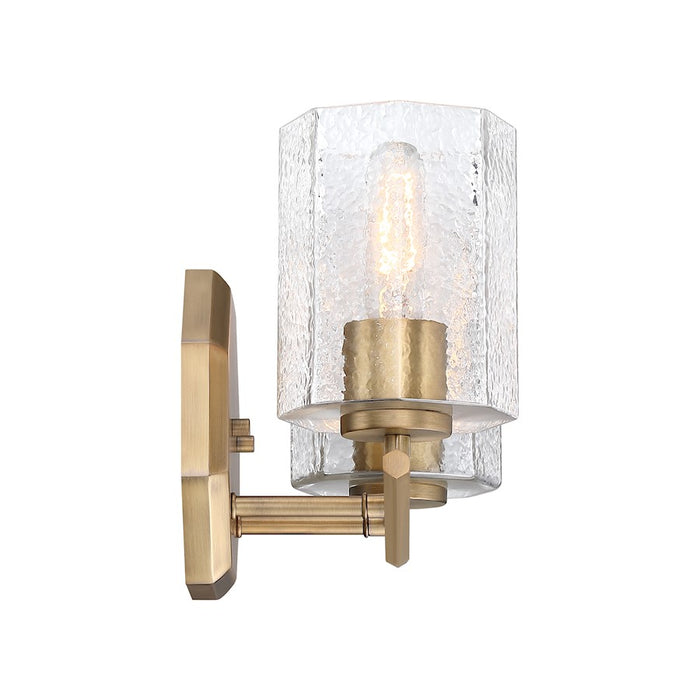 Designers Fountain Haven 2 Light Vanity, Brass/Clear Rippled