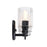 Designers Fountain Haven 3 Light Vanity, Black/Clear Rippled