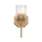 Designers Fountain Haven 1 Light Wall Sconce, Brass/Clear Rippled - D309M-WS-OSB