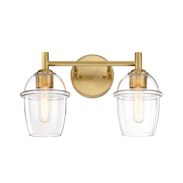 Designers Fountain Summer Jazz 2 Light Vanity, Gold/Clear - D310M-2B-BG