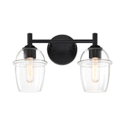 Designers Fountain Summer Jazz 2 Light Vanity, Black/Clear - D310M-2B-MB
