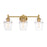 Designers Fountain Summer Jazz 3 Light Vanity, Gold/Clear - D310M-3B-BG