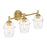 Designers Fountain Summer Jazz 3 Light Vanity, Gold/Clear