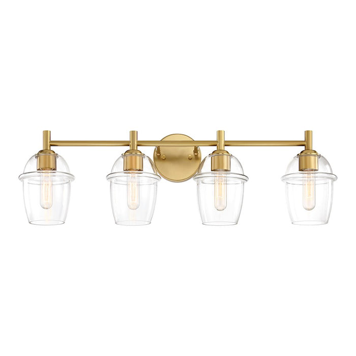 Designers Fountain Summer Jazz 4 Light Vanity, Gold/Clear - D310M-4B-BG