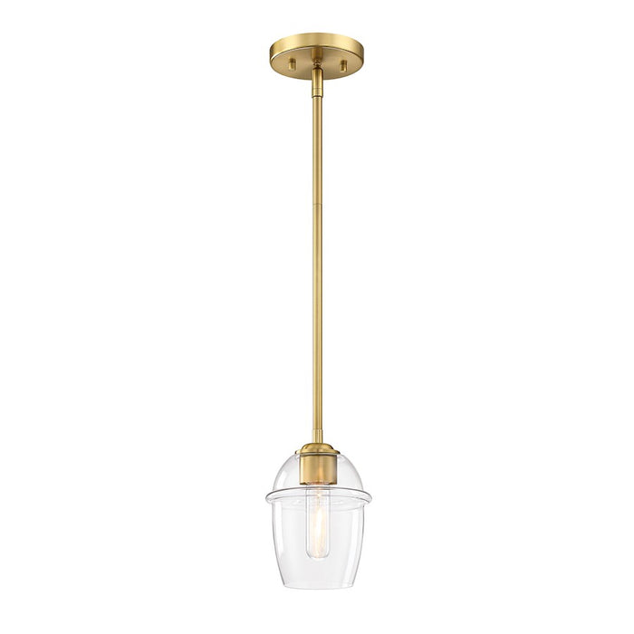 Designers Fountain Summer Jazz 1 Light Pendant, Gold/Clear