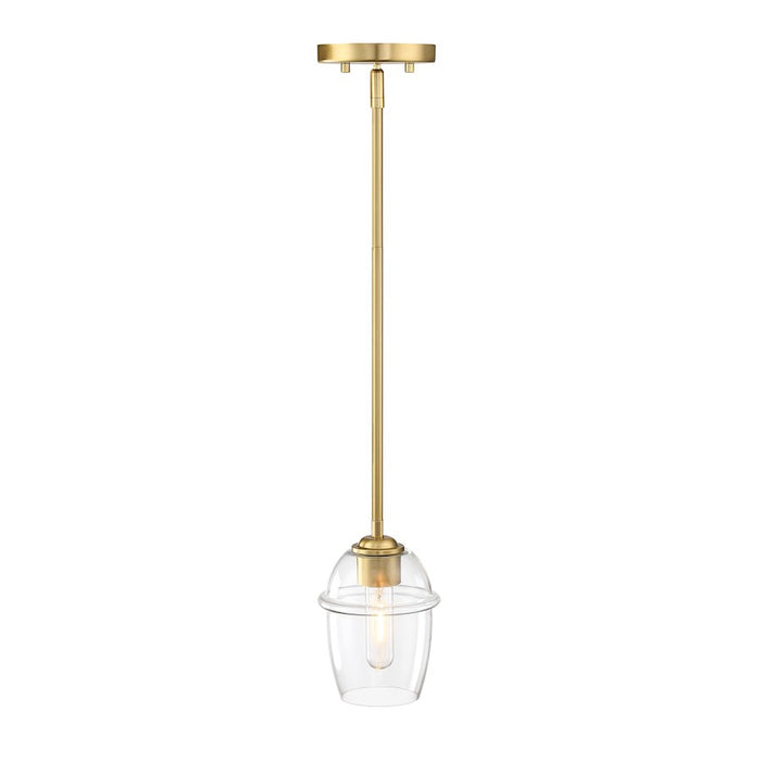 Designers Fountain Summer Jazz 1 Light Pendant, Gold/Clear