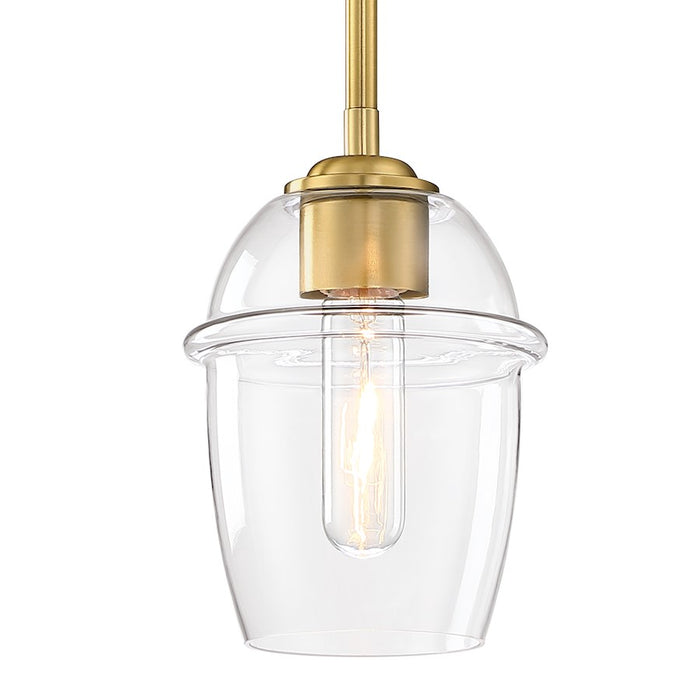 Designers Fountain Summer Jazz 1 Light Pendant, Gold/Clear