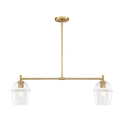 Designers Fountain Summer Jazz 2 Light Island, Gold/Clear - D310M-IS-BG