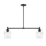 Designers Fountain Summer Jazz 2 Light Island, Black/Clear - D310M-IS-MB
