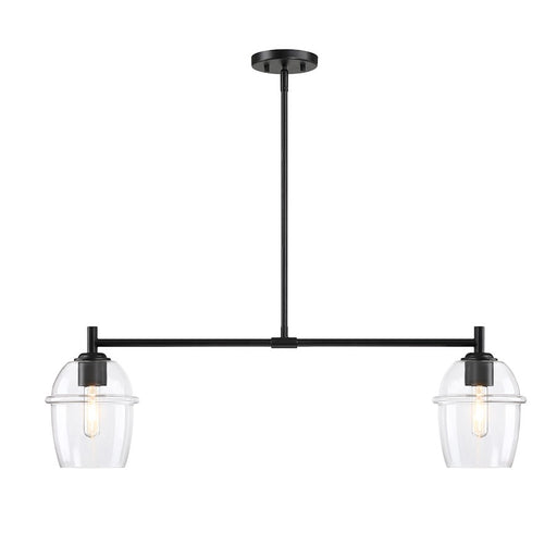 Designers Fountain Summer Jazz 2 Light Island, Black/Clear - D310M-IS-MB