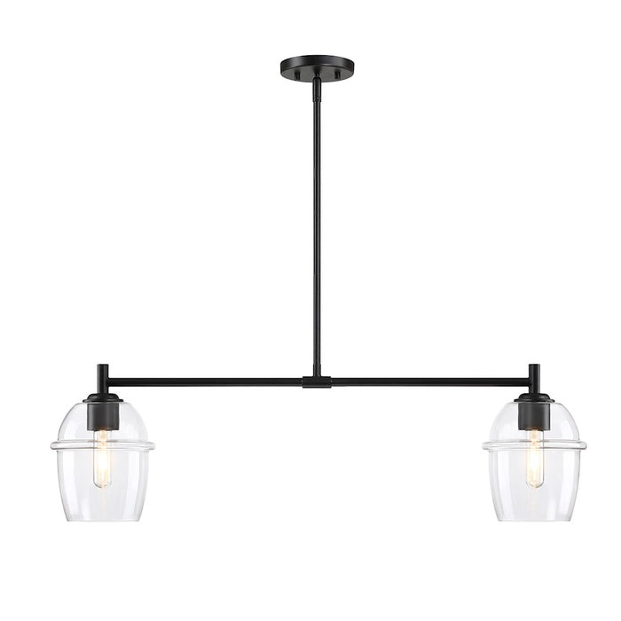 Designers Fountain Summer Jazz 2 Light Island, Black/Clear - D310M-IS-MB