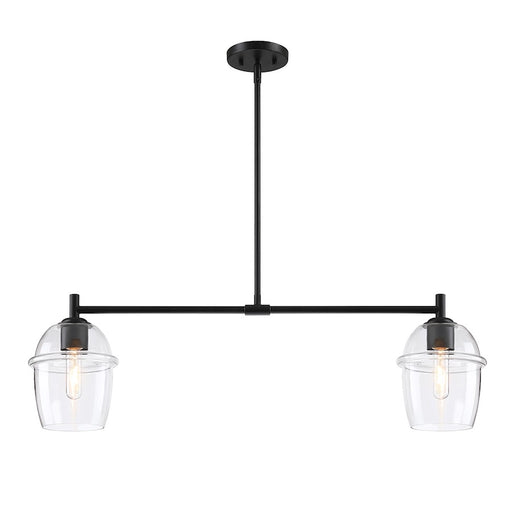 Designers Fountain Summer Jazz 2 Light Island, Black/Clear
