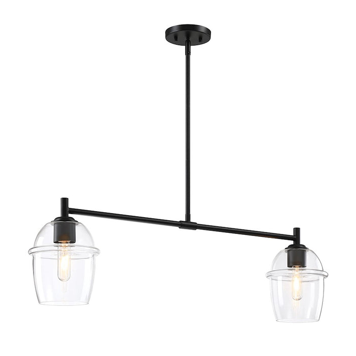 Designers Fountain Summer Jazz 2 Light Island, Black/Clear