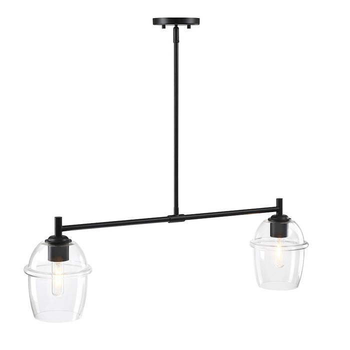 Designers Fountain Summer Jazz 2 Light Island, Black/Clear