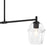 Designers Fountain Summer Jazz 2 Light Island, Black/Clear