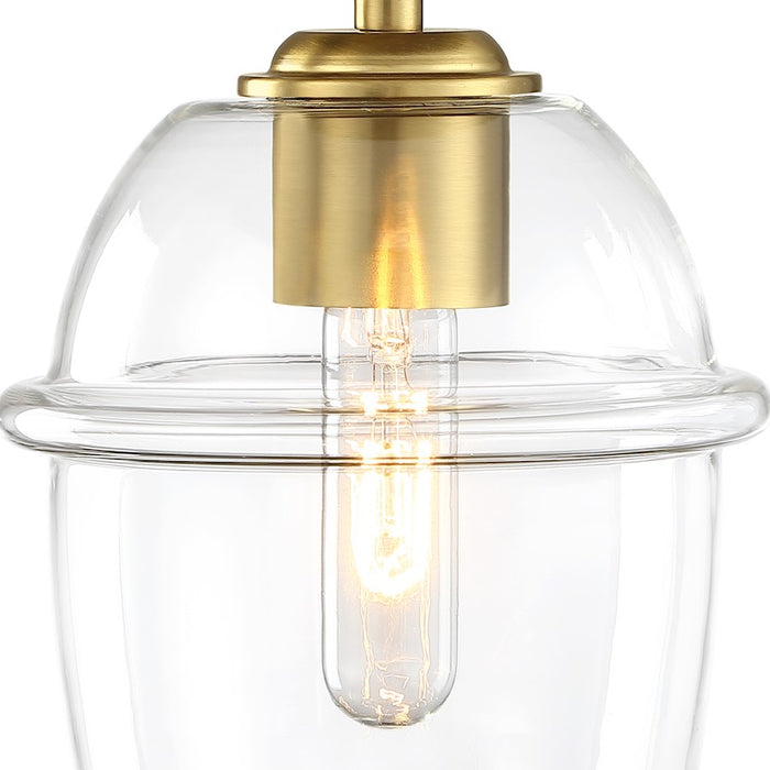 Designers Fountain Summer Jazz 1 Light Semi Flush, Gold/Clear