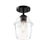 Designers Fountain Summer Jazz 1 Light Semi Flush, Black/Clear