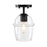 Designers Fountain Summer Jazz 1 Light Semi Flush, Black/Clear