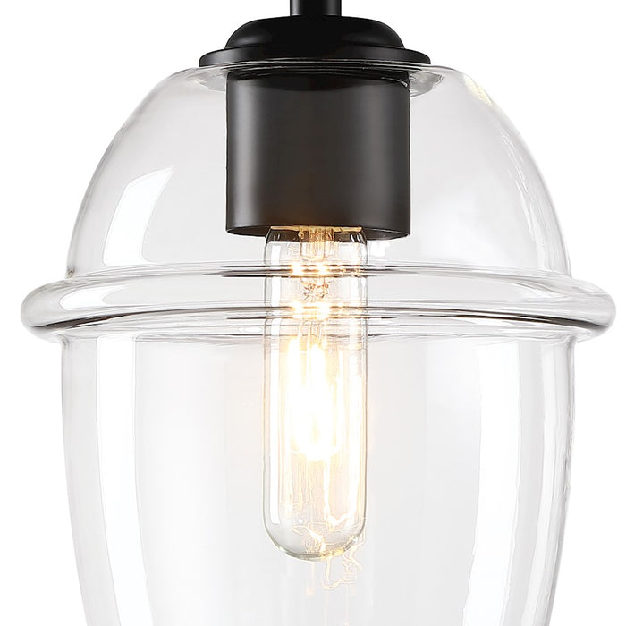 Designers Fountain Summer Jazz 1 Light Semi Flush, Black/Clear