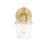 Designers Fountain Summer Jazz 1 Light Wall Sconce, Gold/Clear - D310M-WS-BG