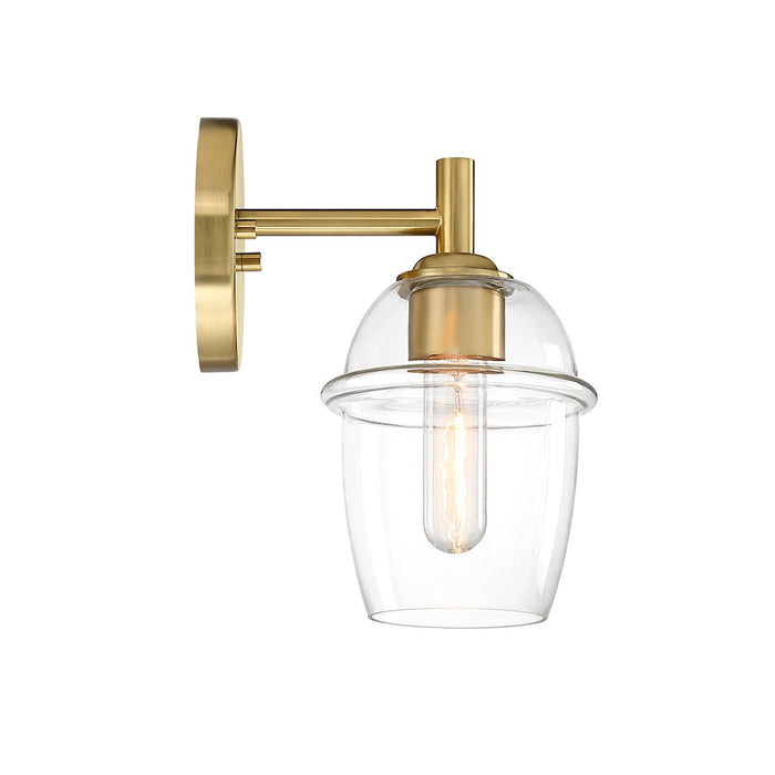 Designers Fountain Summer Jazz 1 Light Wall Sconce, Gold/Clear