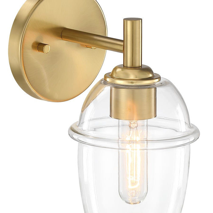 Designers Fountain Summer Jazz 1 Light Wall Sconce, Gold/Clear