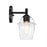 Designers Fountain Summer Jazz 1 Light Wall Sconce, Black/Clear