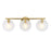 Designers Fountain Sky Fall 3 Light Vanity, Gold/Etched Fluted - D311C-3B-BG