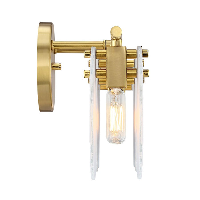 Designers Fountain Sky Fall 3 Light Vanity, Gold/Etched Fluted