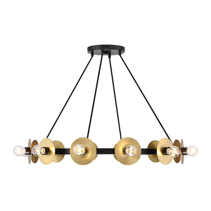 Designers Fountain Harmoni 12 Light Chandelier, Matte Black - D313C-12CH-MB