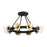 Designers Fountain Harmoni 8 Light Semi Flush Mount, Matte Black