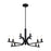 Designers Fountain Skye 12 Light Chandelier, Matte Black