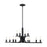 Designers Fountain Skye 12 Light Chandelier, Matte Black