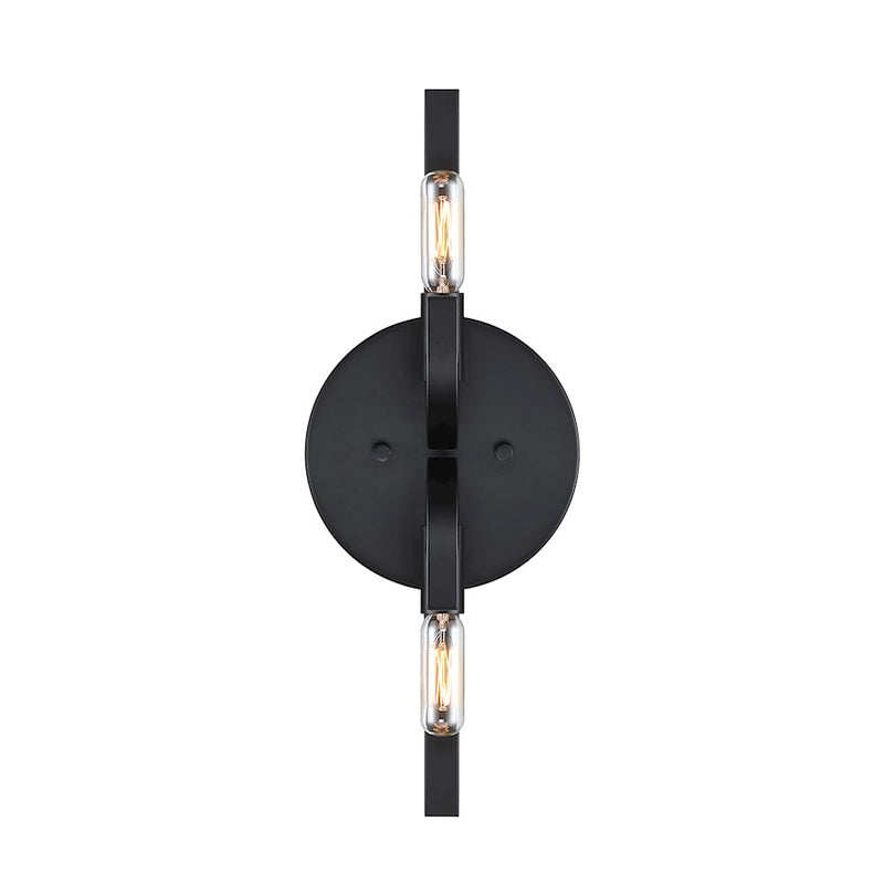 Designers Fountain Skye 2 Light Wall Sconce, Matte Black - D314C-2WS-MB