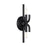 Designers Fountain Skye 2 Light Wall Sconce, Matte Black