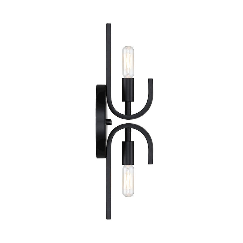 Designers Fountain Skye 2 Light Wall Sconce, Matte Black