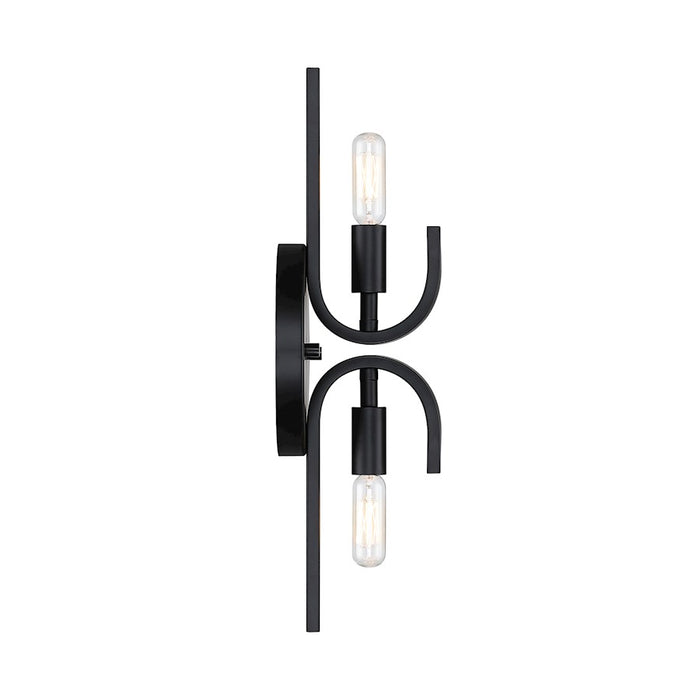 Designers Fountain Skye 2 Light Wall Sconce, Matte Black